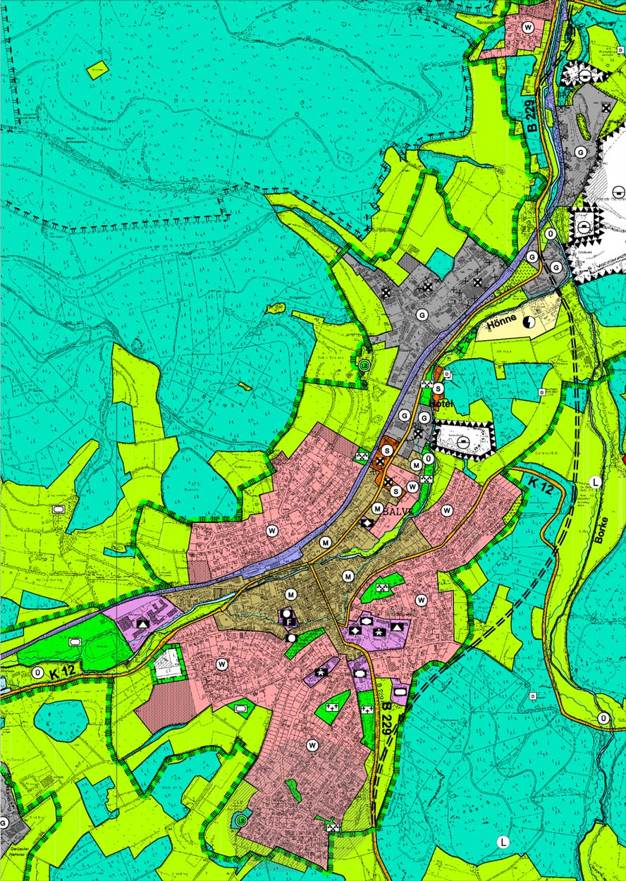 Balve Flächennutzungsplanung Planquadrat Dortmund